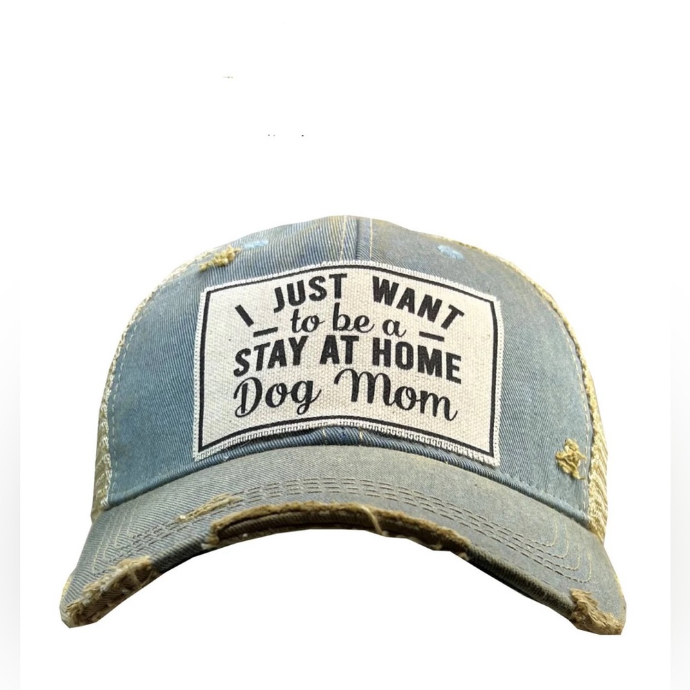Blue and Tan Dog Mom Cap OS